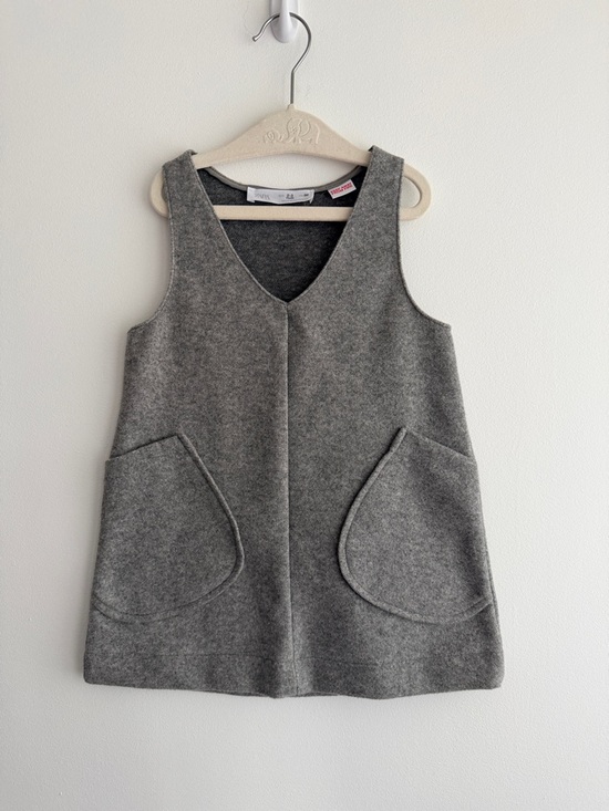 Zara Other - Soft Grey Felt Shift Dress Zara Size 2-3 Years